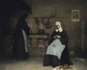 The Convent Kitchen by Ennemond Payen