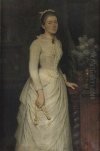 Portrait Of A Young Lady by Ernst Payer
