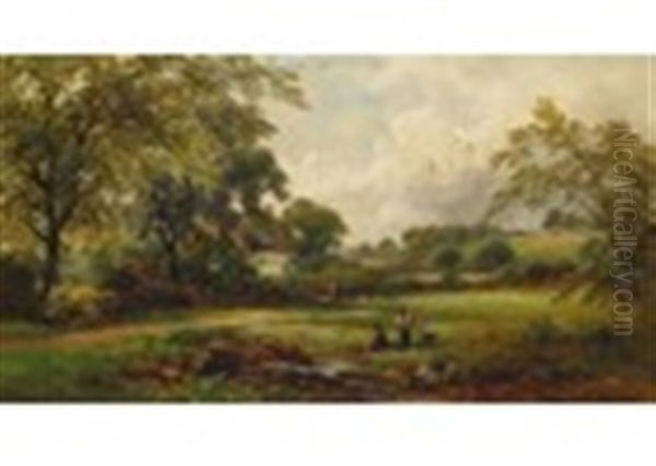 An English Homestead; Happy Times - view 1