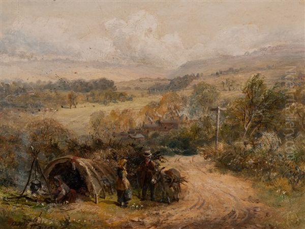 Landscape With Donkey And Tent - view 1