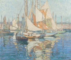 Brittany Fishing Boats by Edgar Alwin Payne