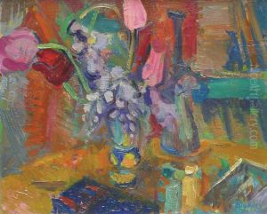 Nature Morte Aux Tulipes by Andre Blondel