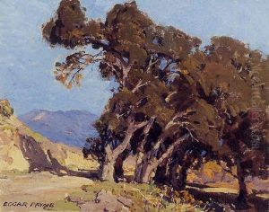 A Group Of Trees On A California Hillside by William Payne