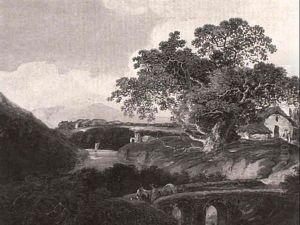 Figures In Devonshire Landscape by William Payne