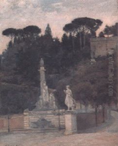 A Roman Garden by Norberto Pazzini
