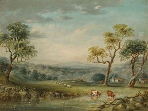 Settlers Cottages by George Edwards Peacock
