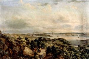 View Of The Heads Of Port Jackson, New South Wales, From Above Vaucluse Bay