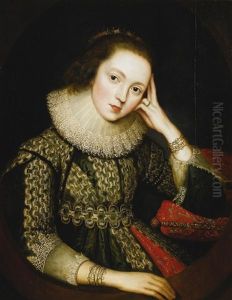 Portrait Of A Lady, Said To Be Mary Queen Of Scots (1542-87) by Robert Peake