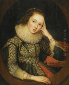 Portrait Of A Lady, Said To Be Mary Queen Of Scots (1542-1587) by Robert Peake