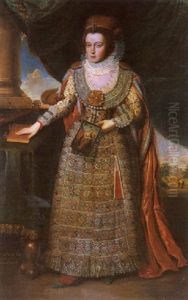 Portrait De Lady Elisabeth Poulett by Robert Peake