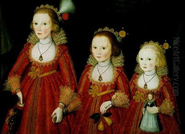 Portrait Of Three Young Girls - view 1
