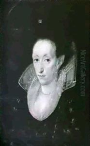 Portrait Of A Lady Said To Be Elizabeth Verney by Robert Peake the Younger