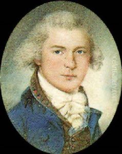 A Gentleman From Maryland, Wearing Blue Coat, His Hair Powdered by James Peale
