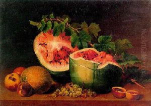 Still Life With Broken Watermelon by James Peale