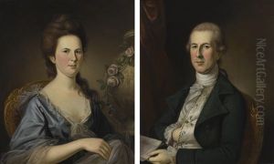 Mr. And Mrs. Thomas Russell: A Pair Of Portraits by Charles Willson Peale