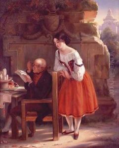 Reading The Letter by Harriet Cany Peale
