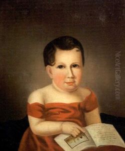 Portrait Of Seated Boy (charles Willson Peale 1821 - 1871, After Portrait Of Mrs. Rubens Peale And Son) by Mary Jane Peale