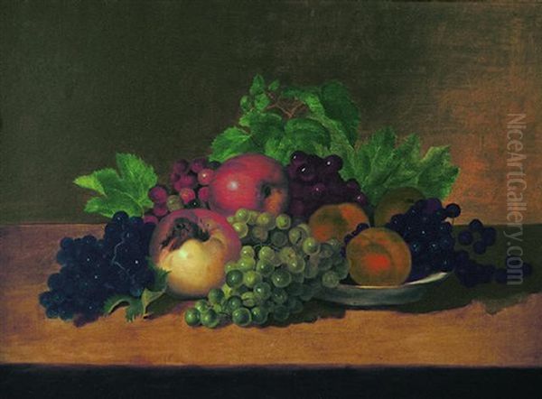 Still Life With Apples, Peaches And Grapes - view 1