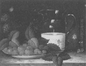 Still Life With Pitcher And Raspberries by Mary Jane Peale