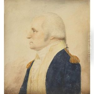 Portrait Miniature Of George Washington In Military Uniform