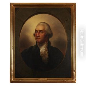 Portrait Of George Washington  In Presidential Costume
