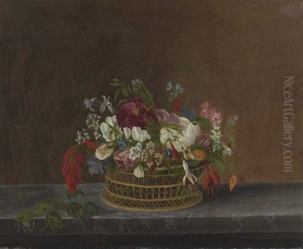 Basket Of Spring Flowers - view 1