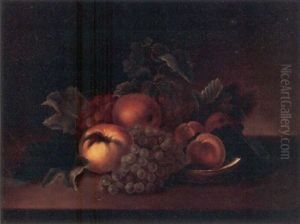 A Still Life With Peaches And Grapes by Rubens Peale