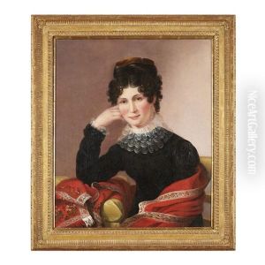 Portrait Of A Young Woman With A Lace Collar by Sarah Miriam Peale