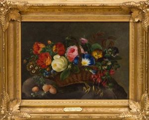 A Basket Of Flowers by Sarah Miriam Peale