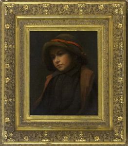 Portrait Of A Young Girl Wearing A Hat Portrait Of A Young Girl Wearing A Hat