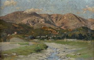 Vue De Riviere Pres De Menton (?)