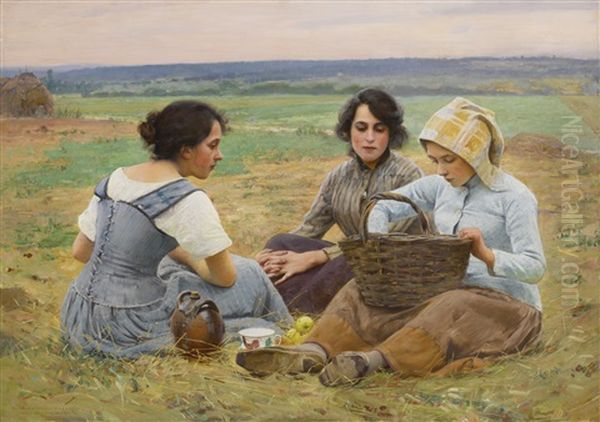 Lunch Break In The Fields - view 1