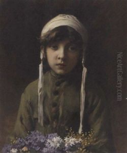 La Petite Bouqutiere by Charles Sprague Pearce