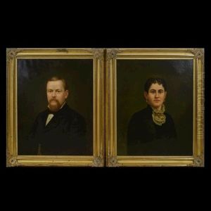 Mr. & Mrs. William John Landers by Francis Marion Pebbles