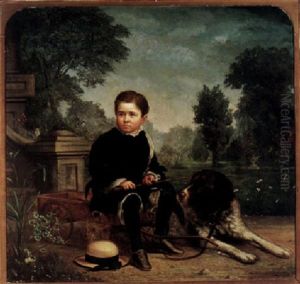 Portrait Of Sherwood Hopkins, St. Clair, Michigan by Francis Marion Pebbles