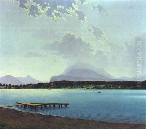 Der Faaker See Mit Dem Dobratsch - view 1