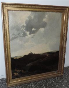 Weite Landschaft Mit Burg by Heinrich Freiherr von Pechmann