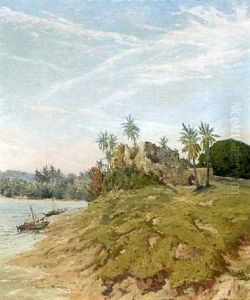 Palastruine Am Wasser by Heinrich Freiherr von Pechmann