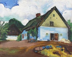 Weises Haus by Max Pechstein