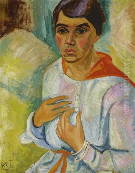 Damenbildnis (charlotte Pechstein) (portrait Of A Lady, Charlotte Pechstein) - view 1