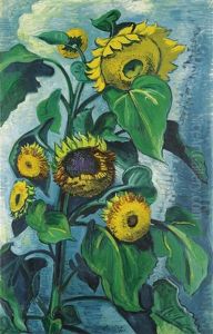 Sonnenblumen (sunflowers) by Max Pechstein