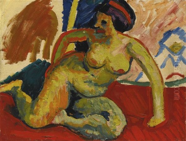 Akt (nude) & Fuchsschwanz (foxtail) (a Double-sided Work) - view 1