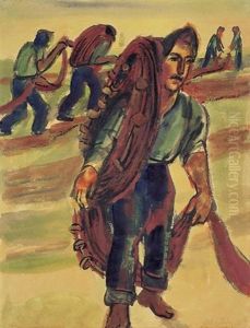 Italienische Fischer by Max Pechstein