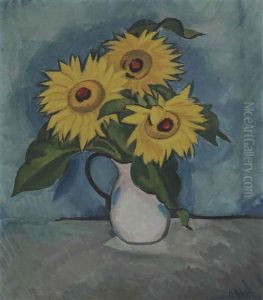 Sonnenblumen by Max Pechstein