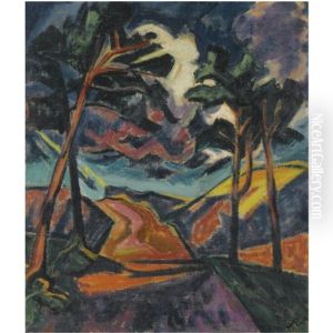 Blitz In Den Dunen (lightning In The Dunes) by Max Pechstein