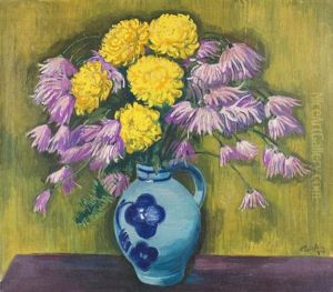 Chrysanthemen by Max Pechstein