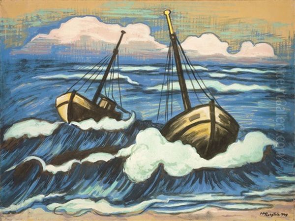 Boote In Der Brandung - view 1