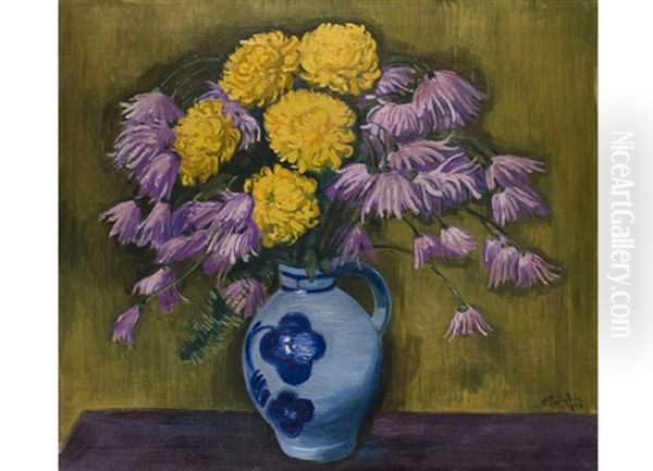 Blumenstilleben Mit Chrysanthemen - view 1