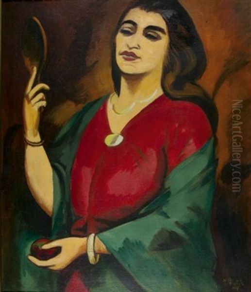 Charlotte Pechstein Mit Spiegel - view 1