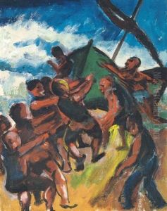 Fischer Im Boot by Max Pechstein